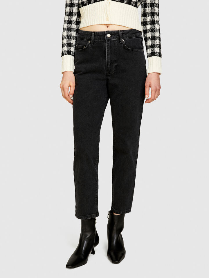 Slim fit jeans - women's slim fit jeans - Black | Sisley image number 4